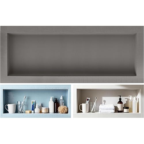 Tile Ready Shower Niche,36"x12" Inner Size,40”x16” Outer Size,Niche for Shower Wall,Waterproof and Ready-to-Tile Recessed Showers Shelf Niches Box for Bathroom Remodel/Storage/Organization,Depth 4”