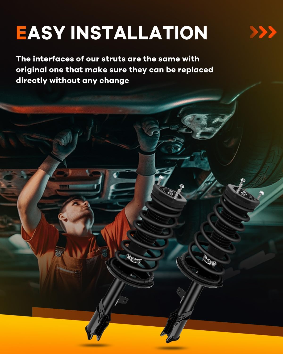 171681 171680 Rear Shocks Struts for Toyota, OCPTY Complete Strut Assembly w/Sping Fits 1993-2001 for Lexus ES300 1997-2003 for Toyota Avalon 1992-94 97-2001 for Toyota Camry 1999-03 for Toyota Solara