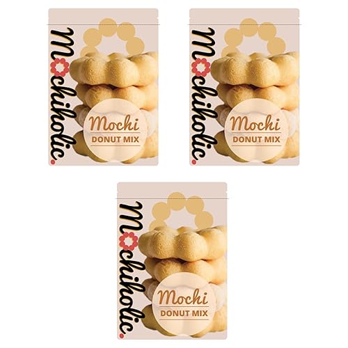 Miniatura 16 de Mochiholic - Receta original de Donut Mix, mezcla de mochi, harina de arroz con bajas calorías y azúcar con nutrientes esenciales, aperitivos