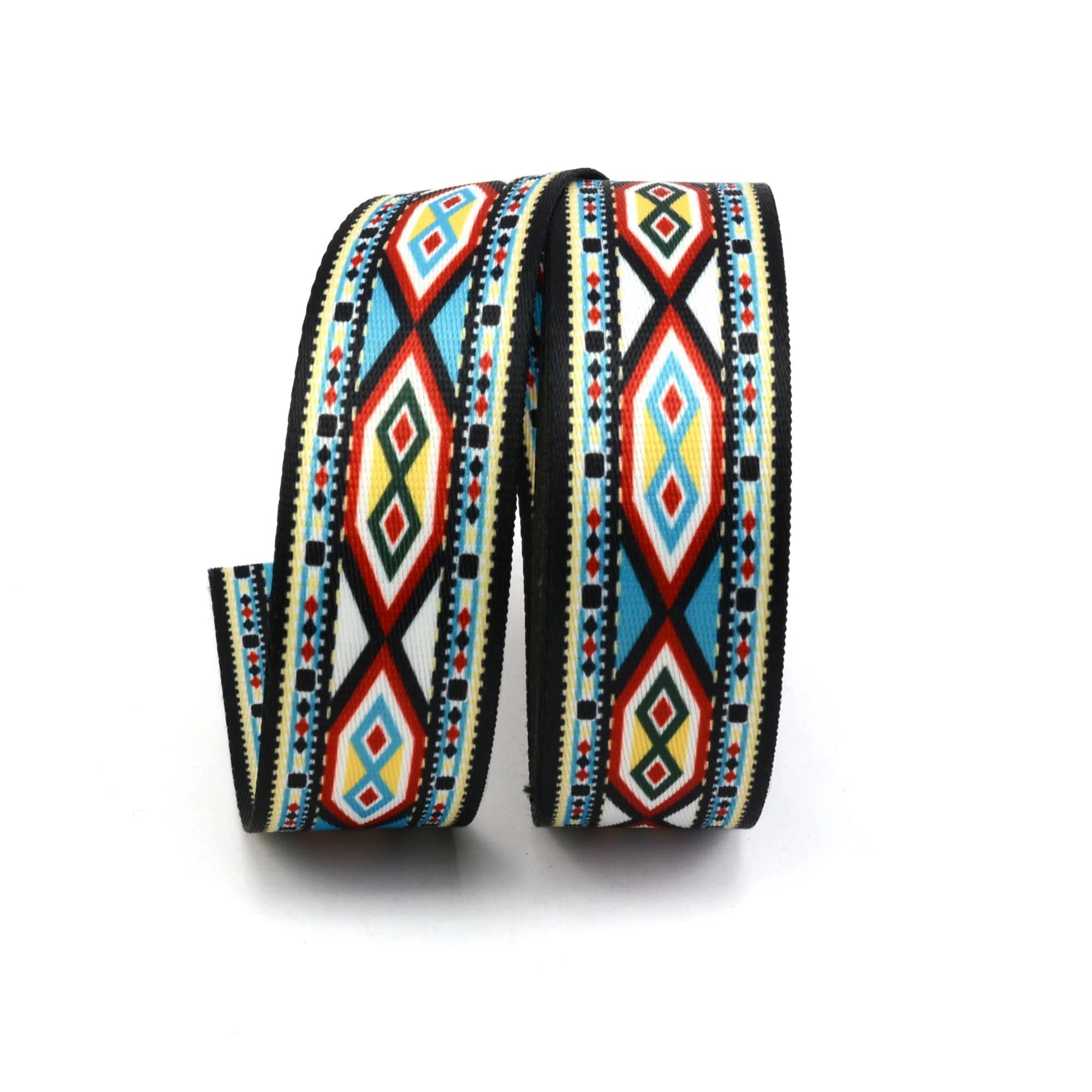 Webbing 5 Yards 38mm Colorful Webbing Strap Purse Ribbon Bag Straps Key Fob Luggage Belt Rope Dog Pet Collar Leash(5)