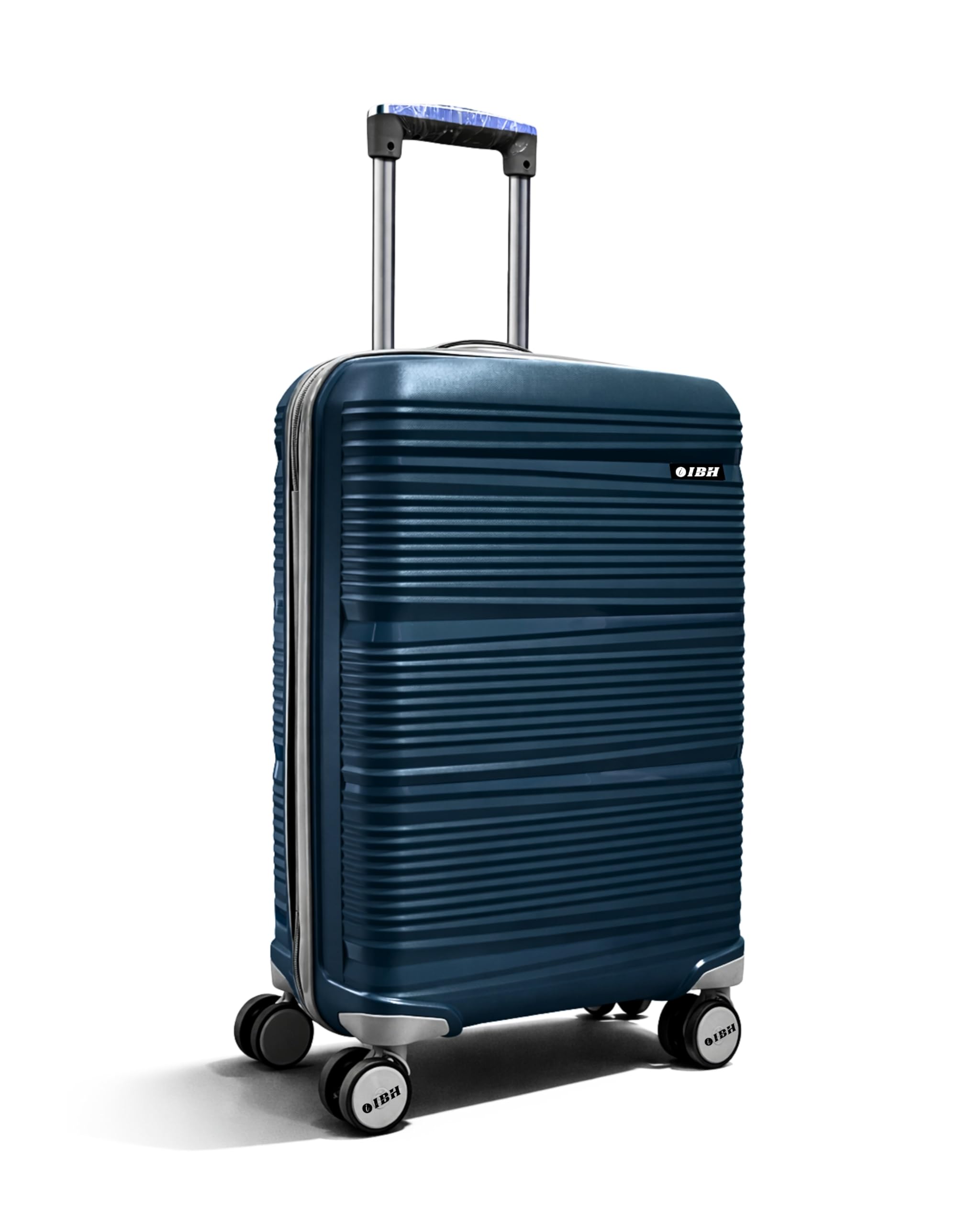 i. b. h Premium Unbreakable Stylish Hardy 8 Strong Wheels Light Weight Trolley Bag, Hard Polypropylene, 360º Wheeling Combination Lock Luggage, Suitcase for Travel (Midnight Blue, Cabin I 55cm I Small)-picture-56