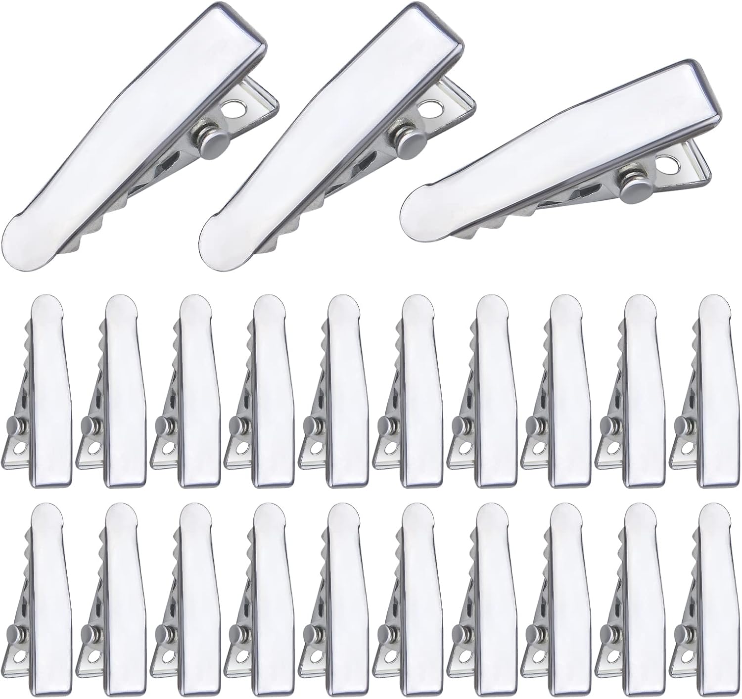 100pcs Alligator Duckbill Hair Clips Metal Single Prong...