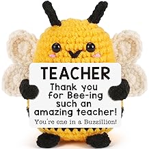 Teacher Gifts, Thank You Teacher Appreciation Gift for Women Men, Teacher's Day End of Year Gifts, Back to School, Emotional Positive Crochet Gift for Educator Mentor Valentines Stocking Stuffers