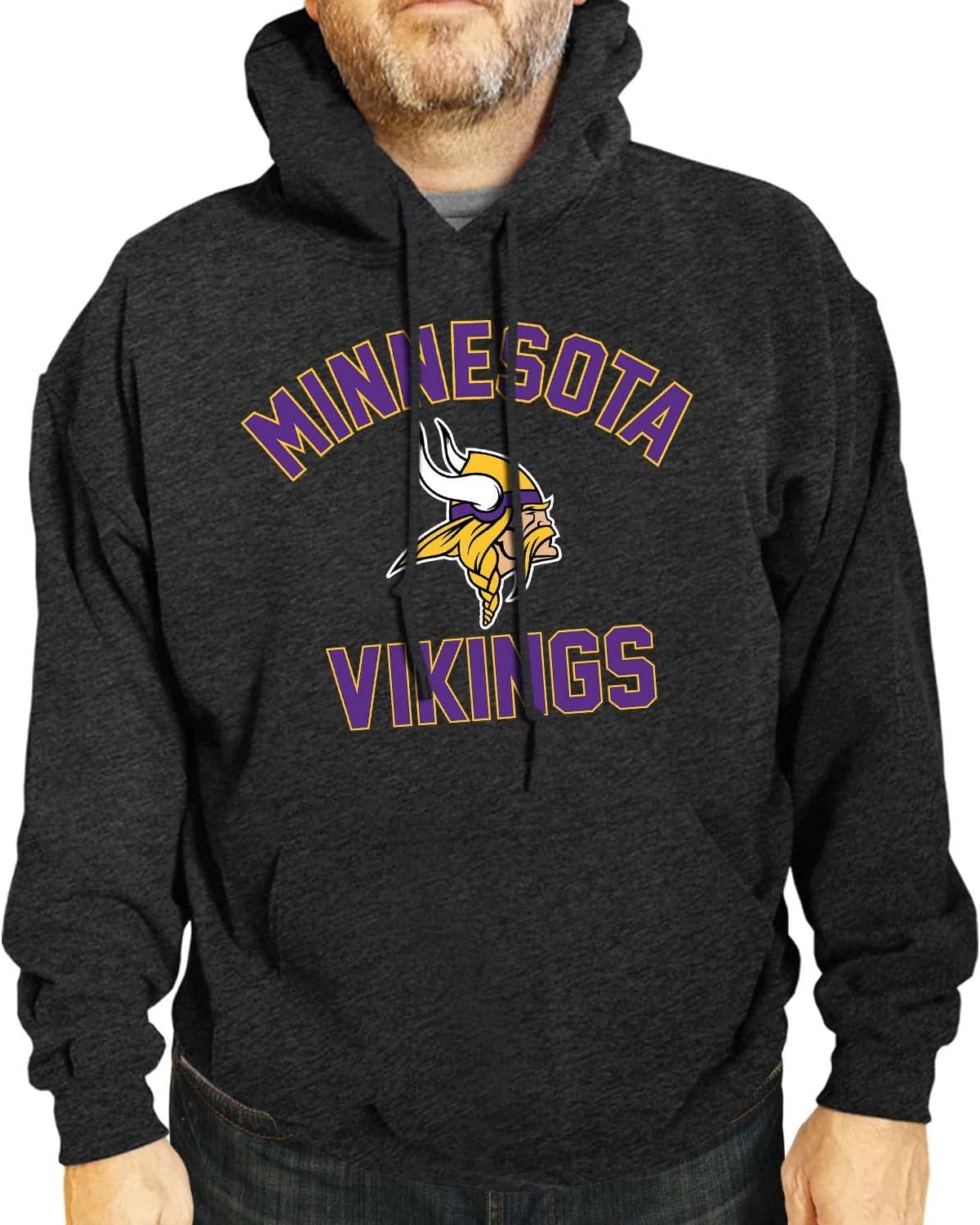 Team Fan ApparelNFL Adult Gameday Hooded Sweatshirt - Poly Fleece Cotton Blend - Stay Warm and Represent Your Team in Style