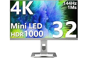 INNOCN 32" Mini LED 4K UHD 3840 x 2160 Computer Gaming Monitor: Dough Spectrum ONE