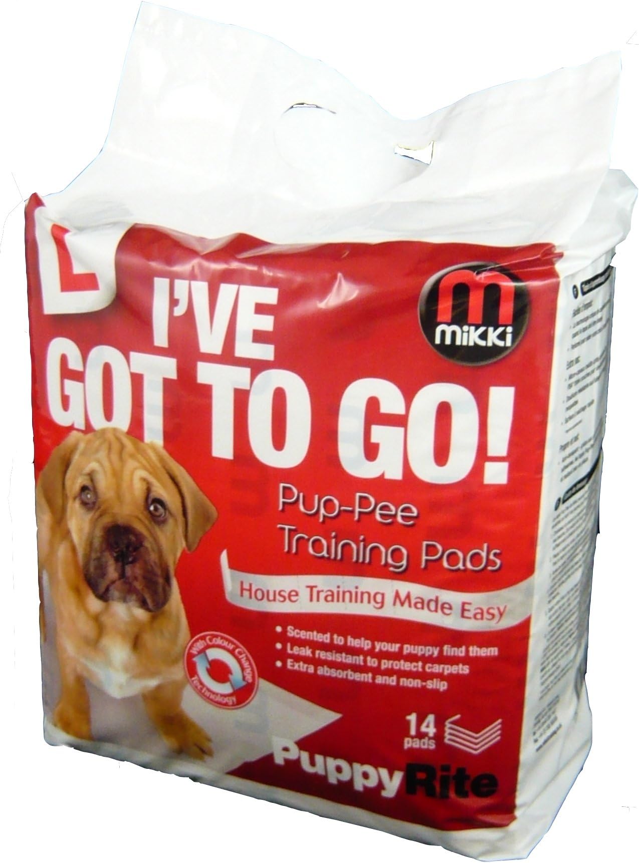 Mikki Puppy Toilet Training Pads - Pup-Pee Pads 14 Pack
