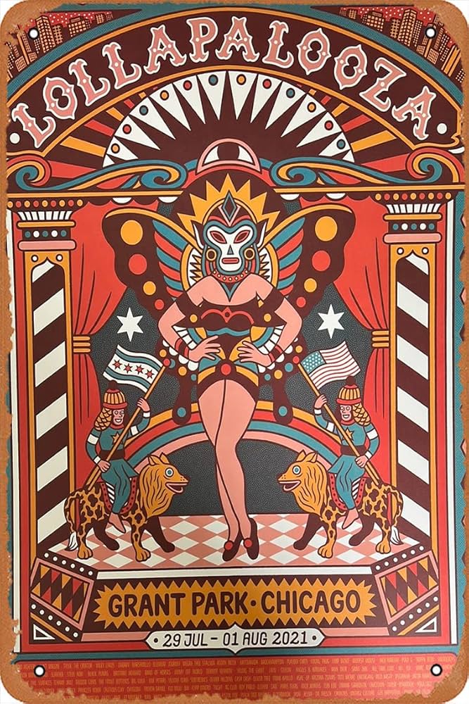 Lollapalooza - 2021 poster Chicago Grant Park 1st edition