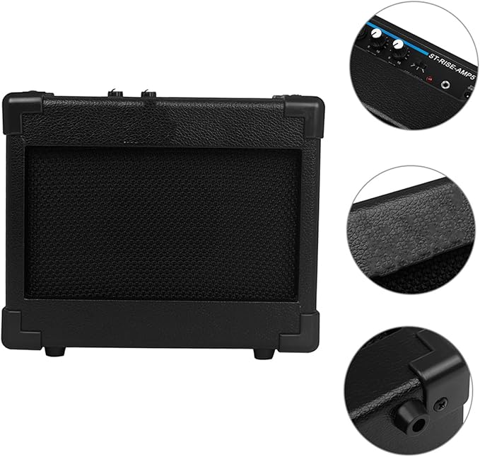 Amplificador de Guitarra Eléctrica BESPORTBLE Negro Portátil miniatura 9