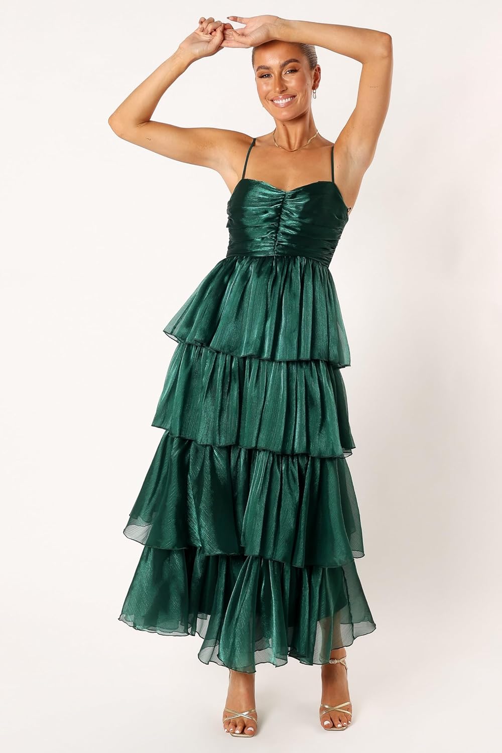 Petal & Pup Womens Jace Tiered Maxi Dress - Image 6