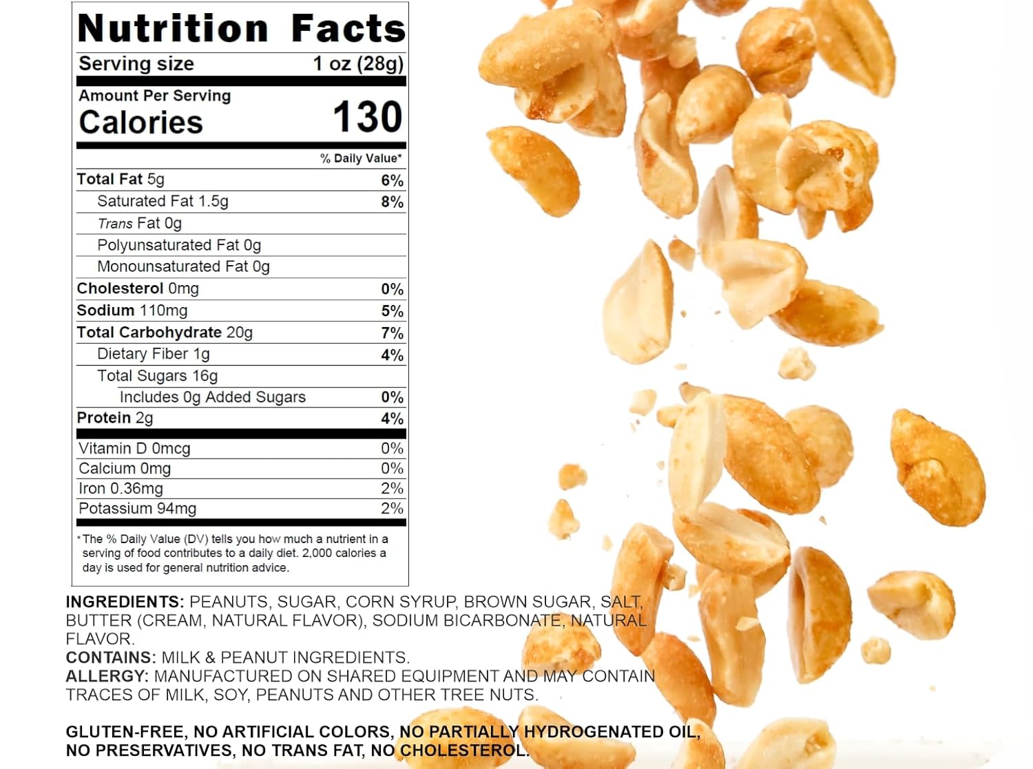 SweetGourmet Classic Old-Fashioned Peanut Butter Squares, Peanut Brittle Candy, 4 Pound