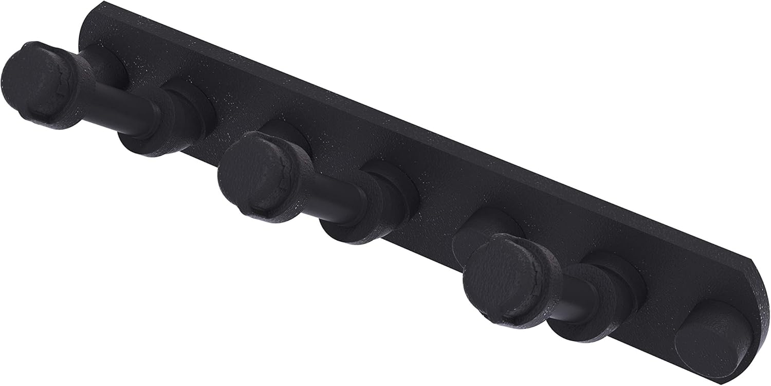 Allied Brass P-300-HK-3-BKM Pipeline Collection 3 Position Multi Hook, Matte Black