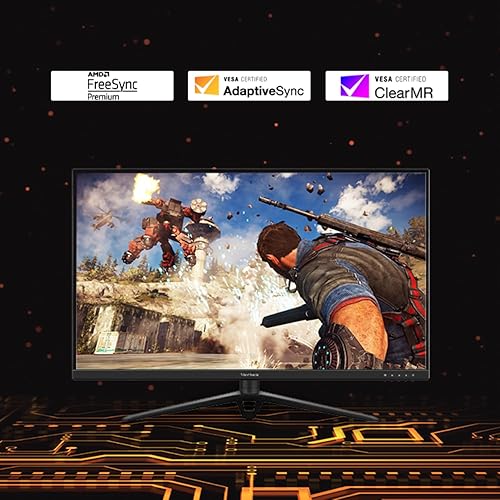 Miniatura 2 de ViewSonic Omni VX2728J - Monitor para juegos de 27 pulgadas, 165 Hz, 0,5 ms, 1080p IPS con FreeSync Premium, ergonomía avanzada, HDMI, DisplayPort,