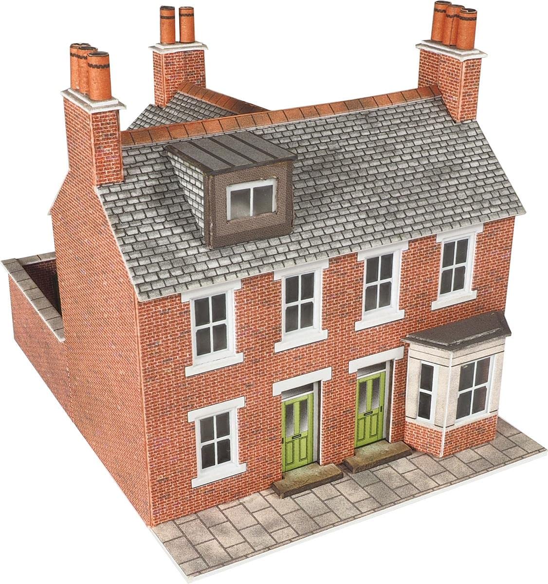 Metcalfe PN103 Terrace Houses Red Brick Card Kit N Gauge
