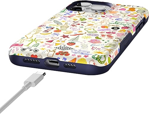 Vista 287 de Casely - Funda para iPhone 14 Pro Max, Viva La Vida, Frida Kahlo Floral Collage, compatible con MagSafe 10 Frida Kahlo Viva La Vida Collage