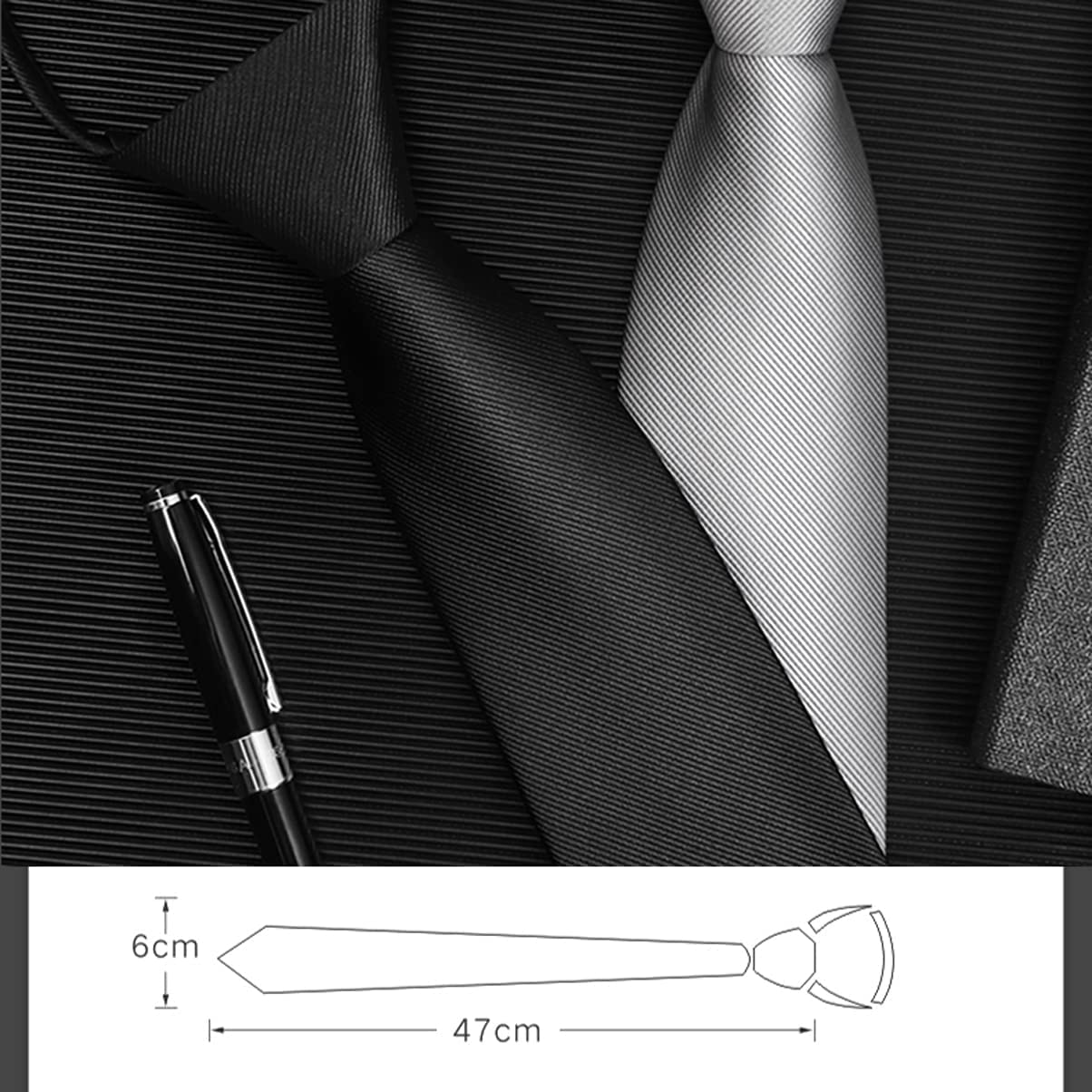 Cravatte, Cravatte da Uomo Cravatta in Poliestere Fatta a Mano a Righe Lavoro Casual Sposo for | Blue