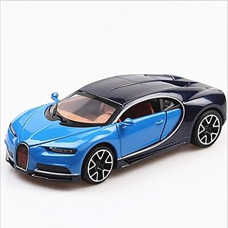 1/32 Children's Toys Cars for Bugatti Veyron Alloy Car Sound Light Toy Super Sports Car Model Car Alloy Car Model (Color : Blue)