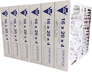 United Filter 16x20x4 MERV 11 Furnace Air Filters (Case of 6) - HVAC Filters Captures Airborne Dust, Pollen, Mould Spores & Smoke - Air Filters Made in Canada