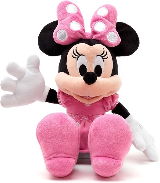 Disney Store Peluche Ufficiale Medio per Bambini Minnie, 45 cm, Personaggio coccoloso con Finitura Morbida e Dettagli Ricamati, Vestito e Fiocco a Pois - per Bimbi dai 0 Anni in su - 1