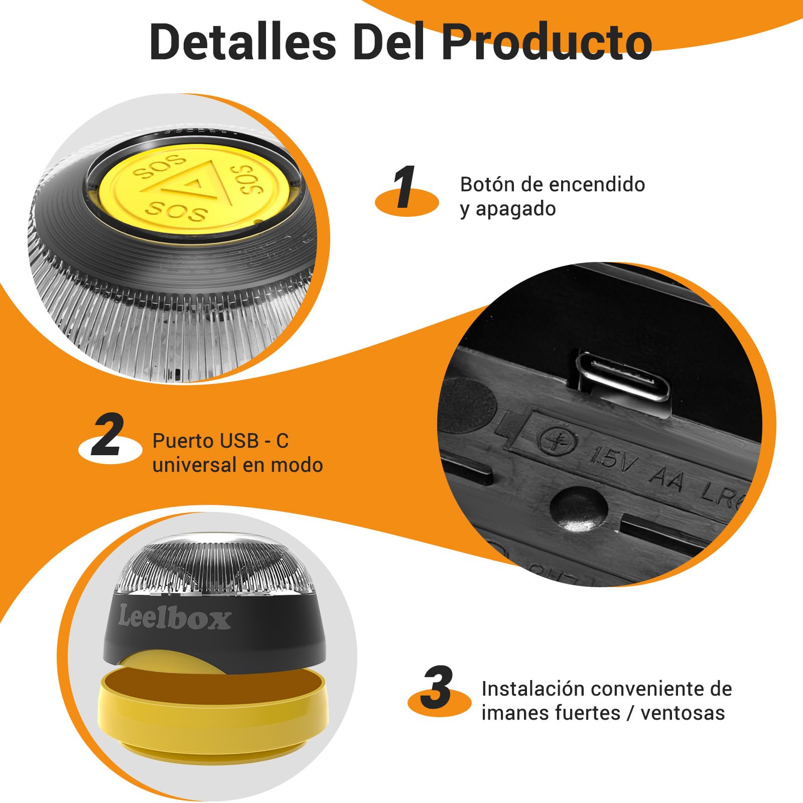 Baliza V16 Homologada DGT 3.0 con Geolocalización, Ventosa, Funda, Cable USB-C, Batería, Tarjeta SIM hasta 2038 - 2 PCS