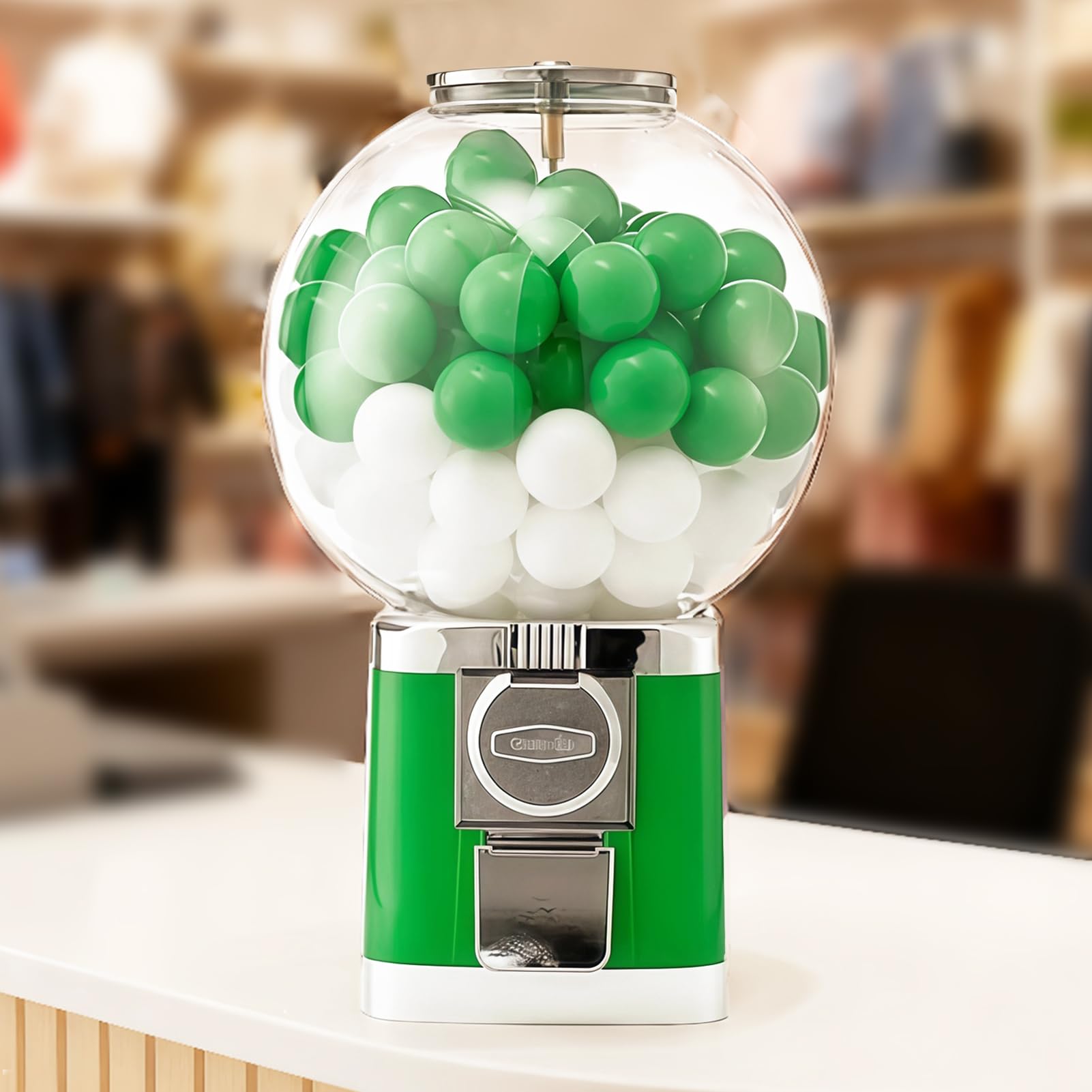 GAOXIAO Máquina Gashapon, Máquinas Expendedoras de Dulces, Dispensador de Bolas de Chicle, Máquina Gashapon de Cápsulas de Caramelos, Tiendas Minoristas, Salas de Jue B 18x18x50cm