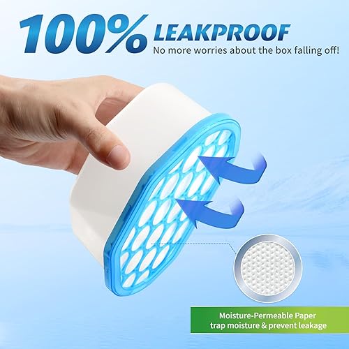 Miniatura 5 de Absorbentes de humedad, paquete de 24, deshumidificador compacto para armario, cajas eficientes de absorción de humedad, absorbente de humedad para