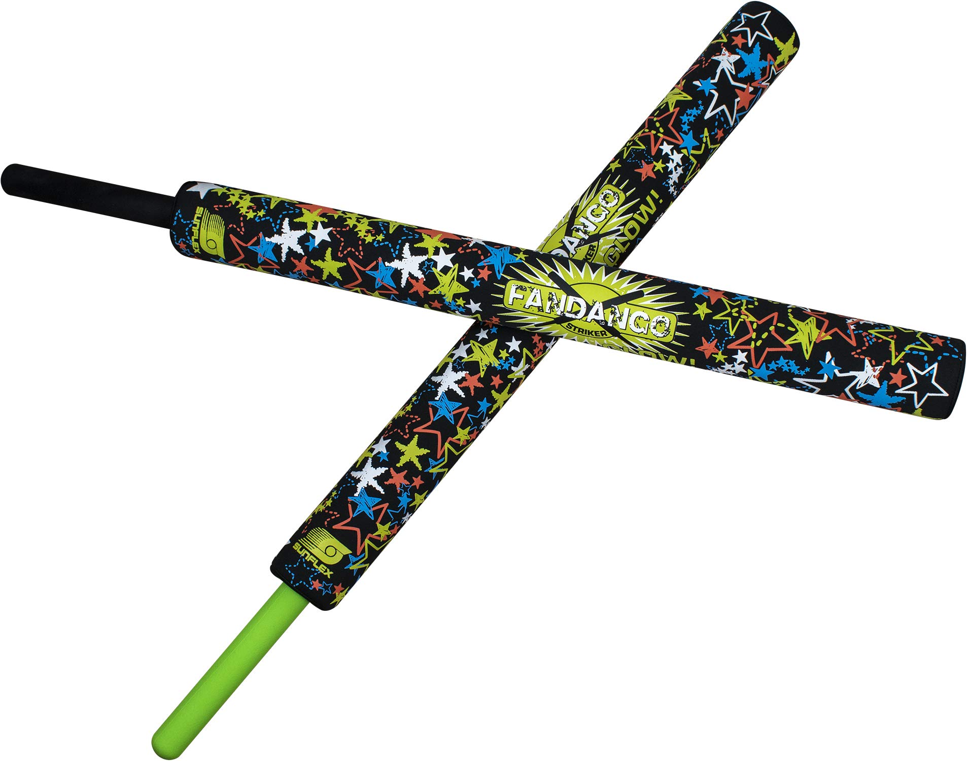 Photo 1 of (READ FULL POST) Sunflex Fandango Striker Sticks - Foam Swords for Athletic Training and Workout - Outdoor Sports Game - Set of Two with Storage Drawstring Bag Included Glow