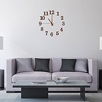 Vista 5 de Jetec Kit de números de reloj de madera de 75 piezas en 5 juegos de números de reloj árabe, accesorios autoadhesivos para decoración de bricolaje