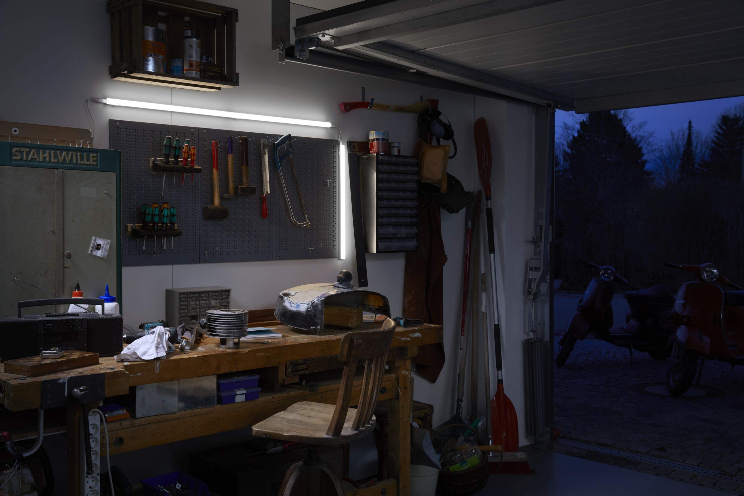 LEDVANCE LED la lumière de bande de lumière, de la lumière pour des applications d'intérieur, blanc chaud, longueur: 120 cm, commutateur LED Batten 4058075266988