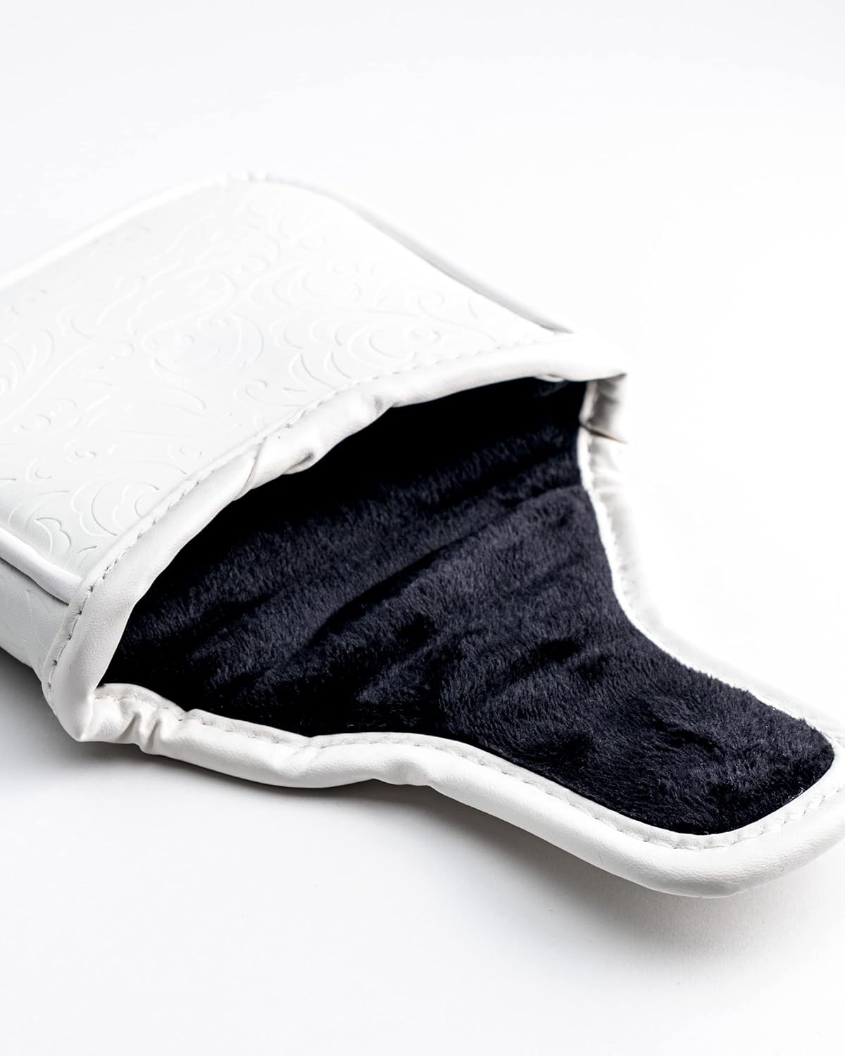 Pins & Aces Royal Flush Mallet Putter Head Cover - Premium, Hand-Made Leather Headcover - Ace of Spades - Magnetic Closure, Tour Quality Golf Club Cover - Style and Customize Your Golf Bag (Mallet)