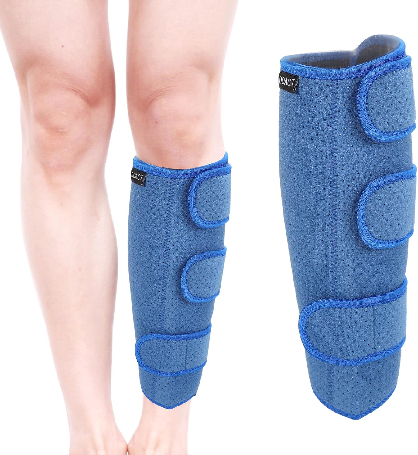 Calf Compression Sleeve for Strain, Blue Efficient Relief