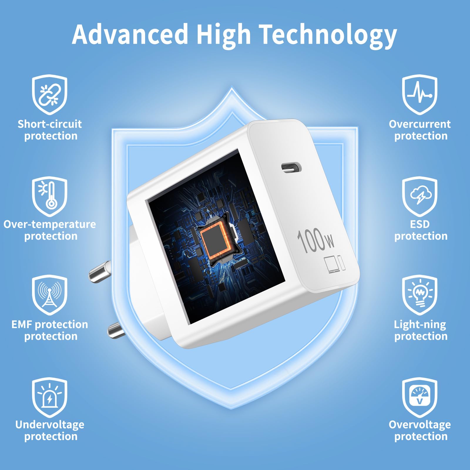 Ładowarka 100W SuperCharge do HONOR 400 200 Pro 200 Lite Magic6 Magic8 7 6 5 4 3Lite Magic7 Pro, 100 W PD Szybka ładowarka z 6A Kabel USB C 1M do HONOR X9c X8b X8b X7b X6b X9b X9a 400 70 0 70Lite