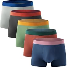 Boys Boxer Briefs,5 Pack Tag Free & Breathable Underwear, Durable Stretch Moisture Wicking Boxer Shorts Aged 10-16