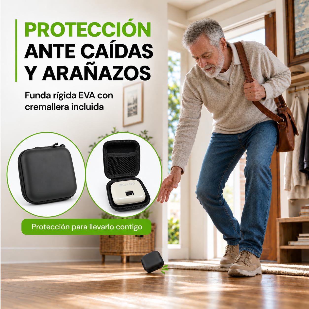 SUUM Amplificador de Sonido Intraauricular Recargable ITE con Estuche de Carga y Funda de Transporte Negra - Amplificador Auditivo BTE Ultraligero, Autoajustable, Prácticamente Invisible para Adultos