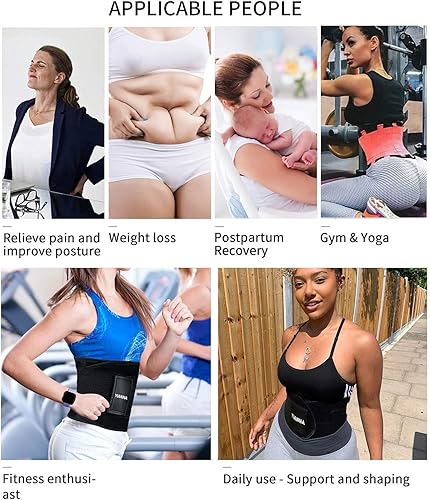Miniatura 7 de YIANNA Waist Trainer Belt for Women Waist Trimmer Weight Loss Workout Fitness Back Support Belts