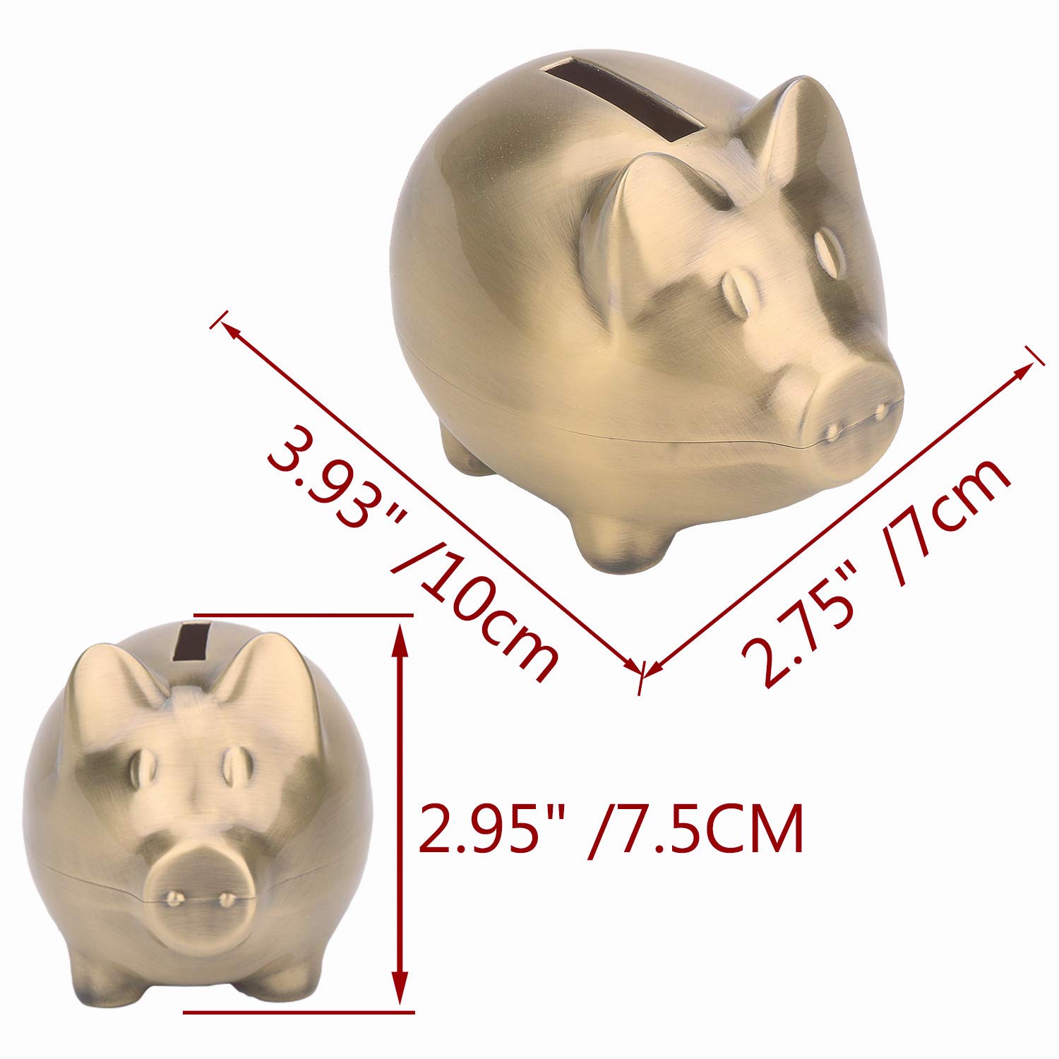 For Toddlers Summidate Personalized Pink Wooden Piggy Bank For