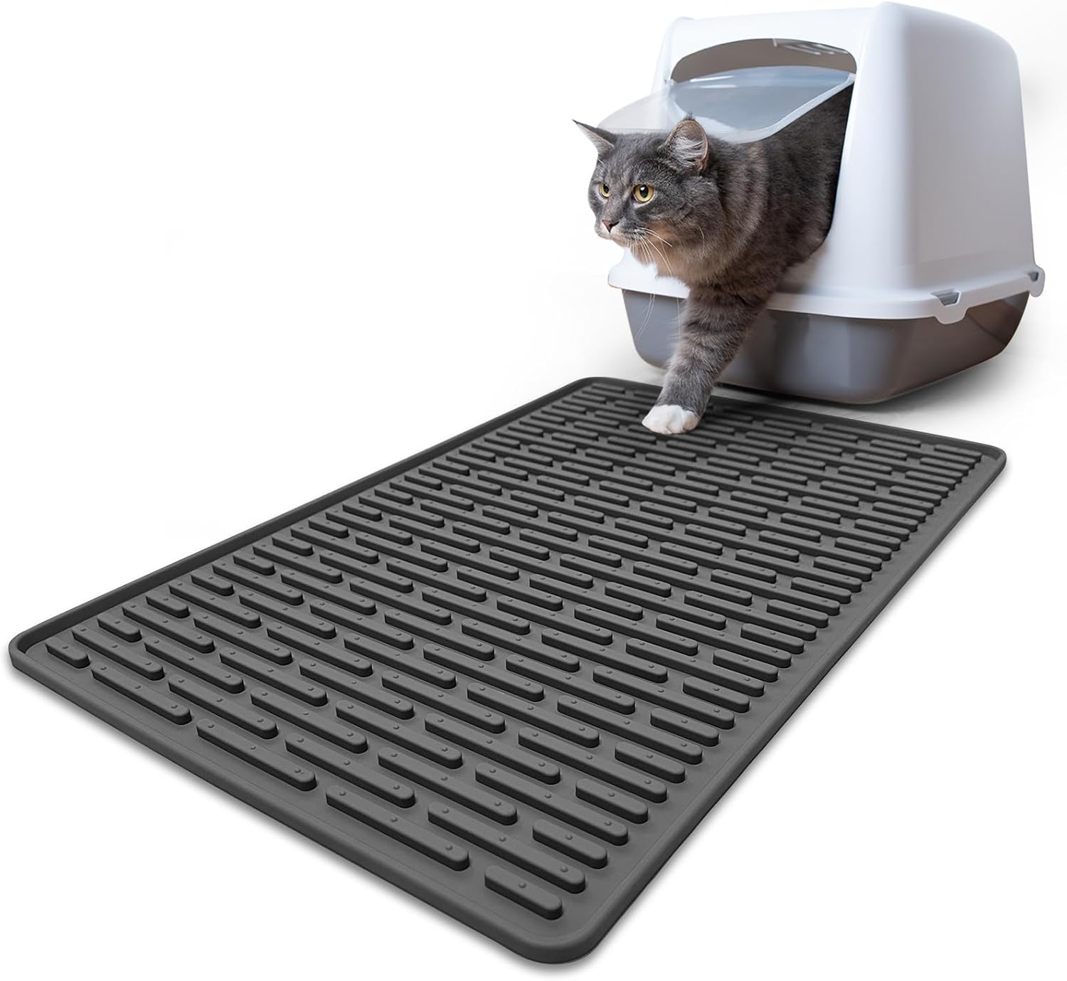 Silicone Cat Litter Mat, 24"x15" Cat Litter Mat, Litter