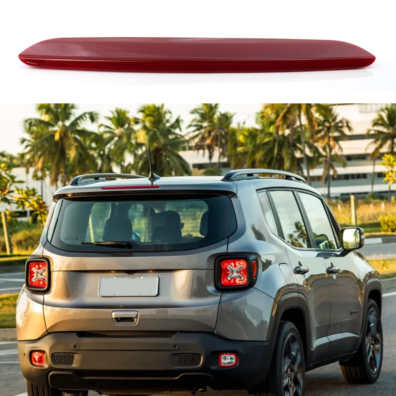 Shkalacar Sostituzione della Terza Luce Freno di Alto Livello Compatibile con Jeep Renegade 2015-2020