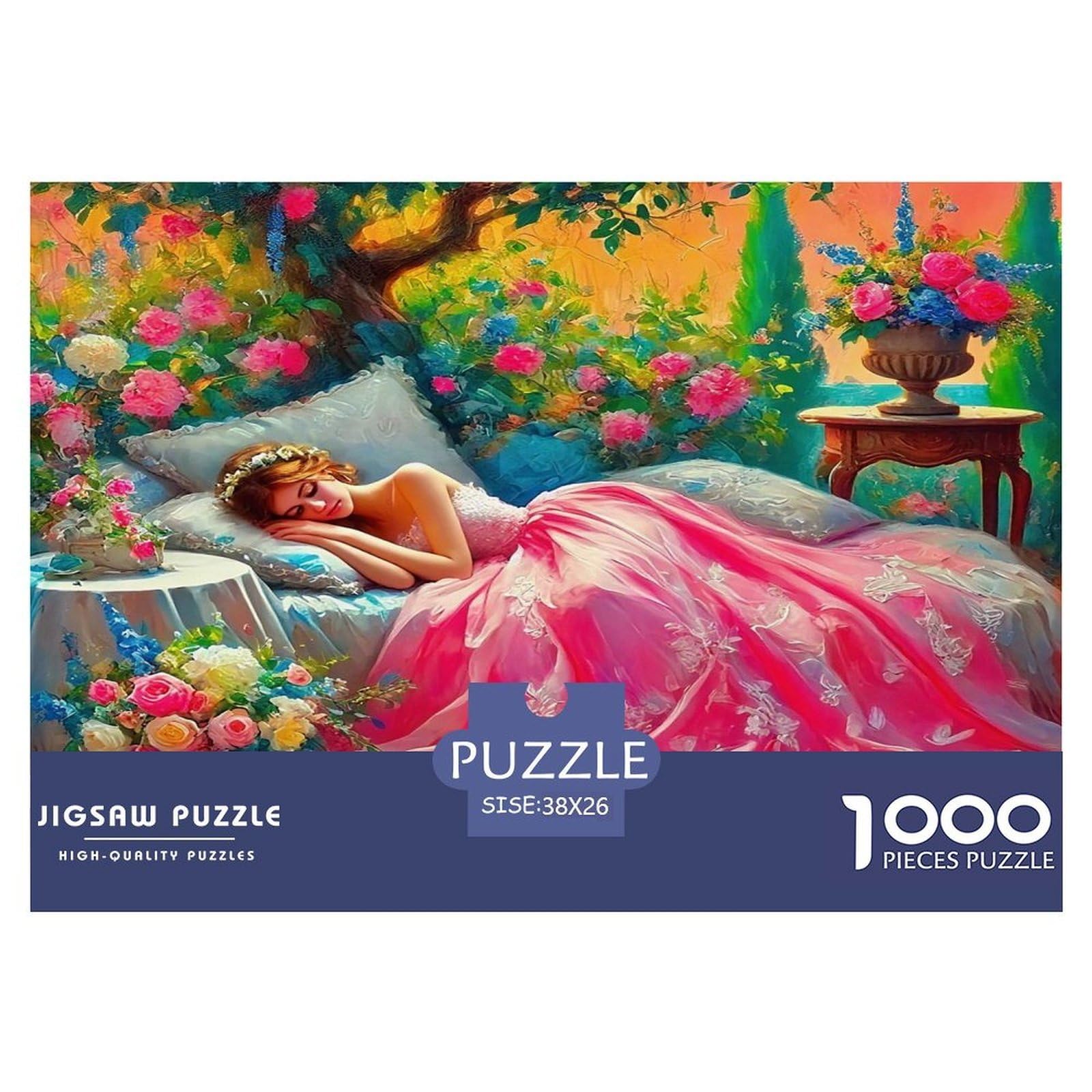 Dress Beauty Jigsaw Puzzles for Adults Kids 1000 Piece Great Gifts Challenge Toy Educational Games Home Decoration Family Activity 38x26cm/1000pcs