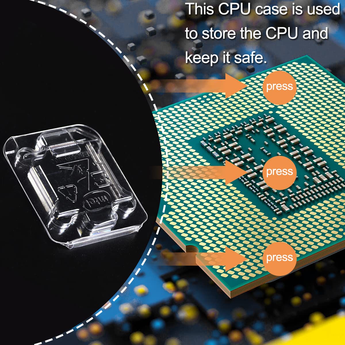 Computer CPU Holder 10-Pack CPU Protective Cases For Intel Sockets ...