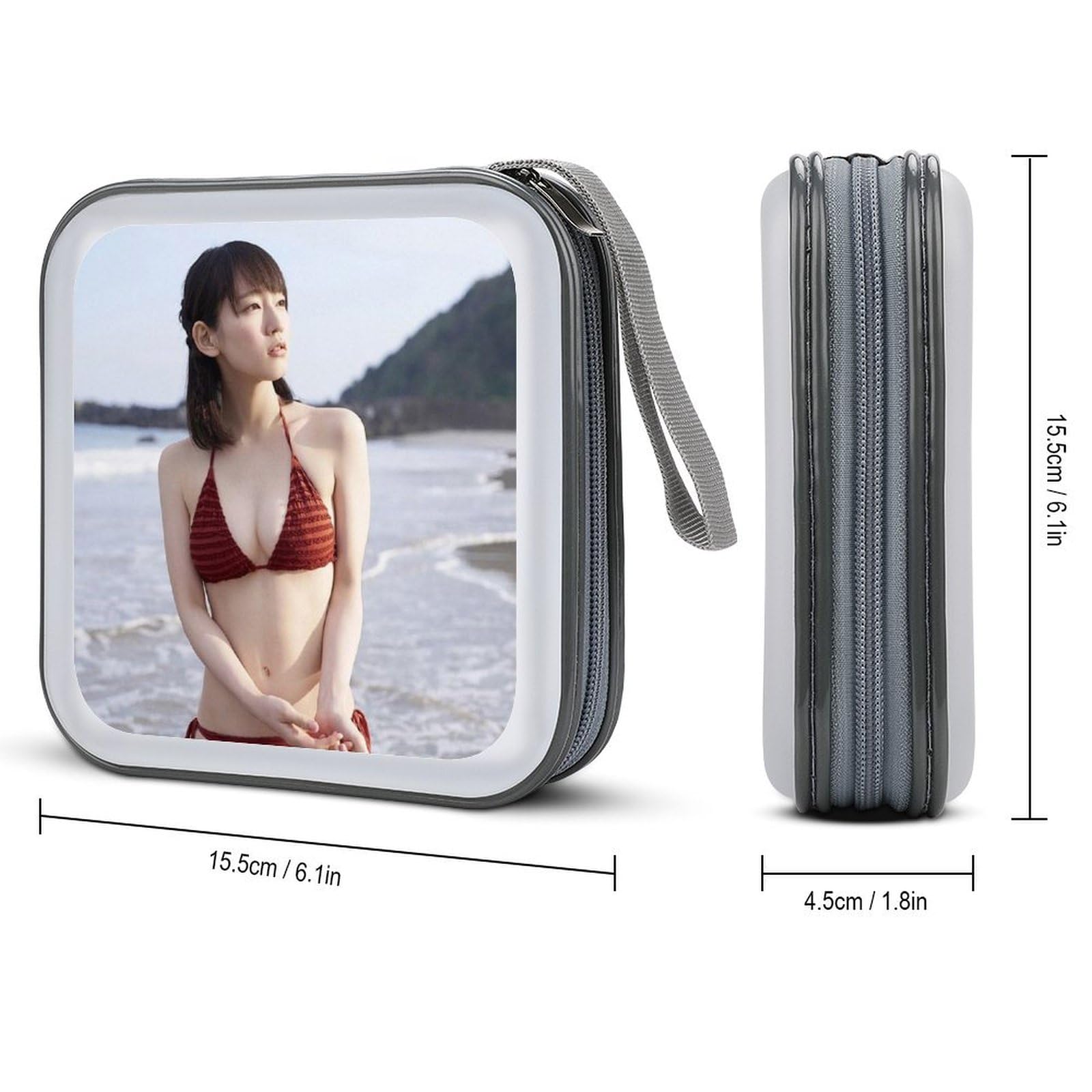 Amazon.co.jp: 吉岡里帆 水着 CDケース DVD収納ボックス CDウォレット