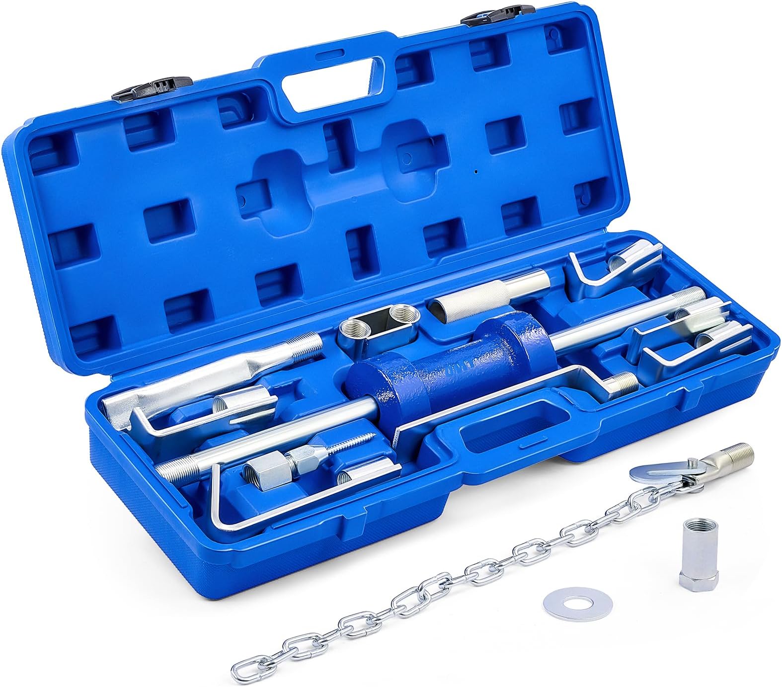 Orion Motor Tech Heavy Duty Slide Hammer Dent Puller Set - 14pc Auto Body Removal Kit with 9 Attachments, Car Remover Tools for Cars, Trucks & More