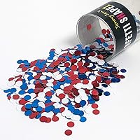 Vista 1 de Círculo de confeti 14" rojo, blanco, azul - paquete al por menor #8688 QS0