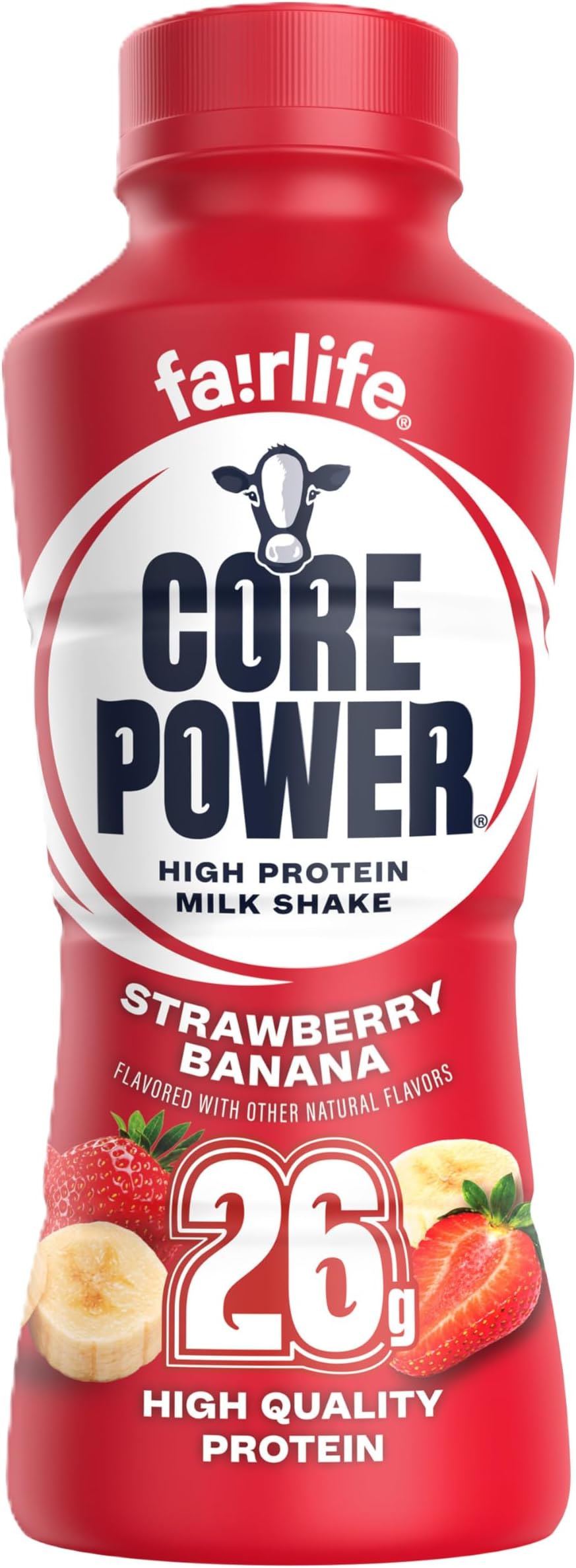 High Protein (26g) Shake, Strawberry Banana, 14 fl oz