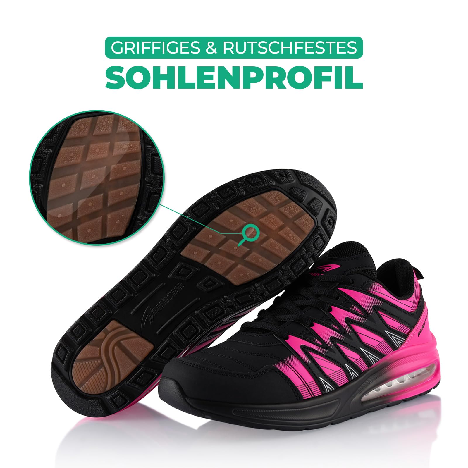 Fusskleidung® Damen Herren Sportschuhe Dämpfung Sneaker leichte Laufschuhe