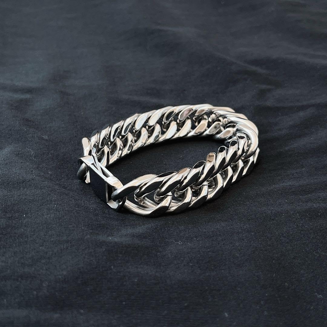 22cmブレスレット,46cmネックレスセット TRIDEA JEWELRY 18金 喜平