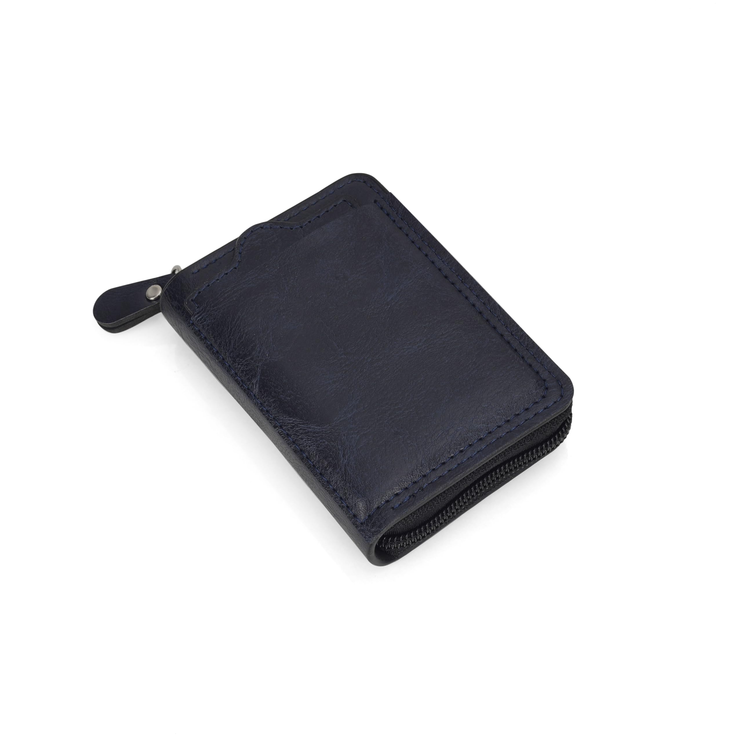 G-7 Men’s Leather Zipper Wallet – Slim RFID Blocking Card Holder – Stylish Gift for Him – Compact and Durable (Blue)-image-24