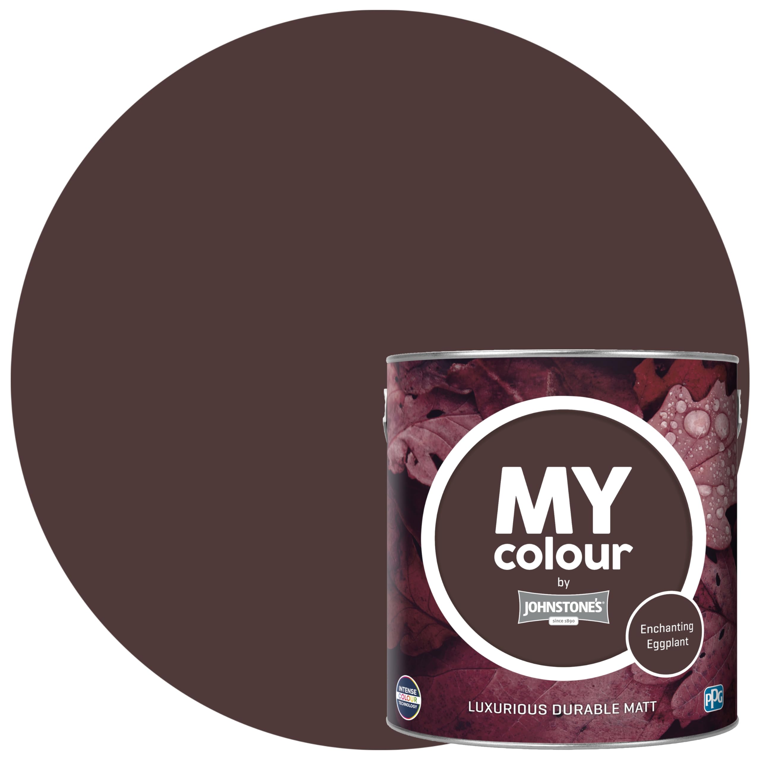 Johnstone's Enchanting Eggplant My Colour By - Luxurious Durable Matt - Colour Intense Technology - 2.5L