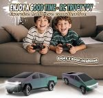 Camion de télécommande, 2,4 GHz RC Jouets pour voitures - Réaliste LED Lumière inverse & LED Les phares. Un grand anniversaire pour les enfants, vacances RC Cadeaux de voiture pour les garçons & Filles (Changement de couleur verte pourpre)