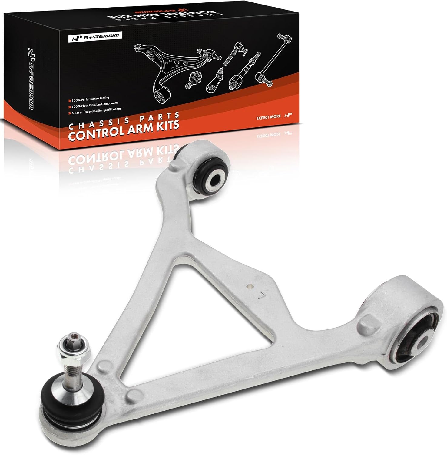 A-Premium Rear Left Upper Control Arm, with Ball Joint & Bushing, Compatible with Jaguar XF 09-15, XJ 11-16, XK XKR 07-09, S-Type 00-08, Ford Thunderbird 02-05, Lincoln LS 00-05