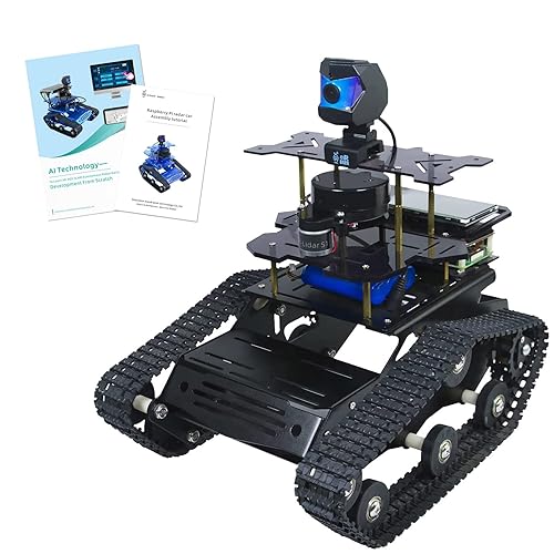 AI Robot Car Kit for Raspberry Pi with Radar ROS